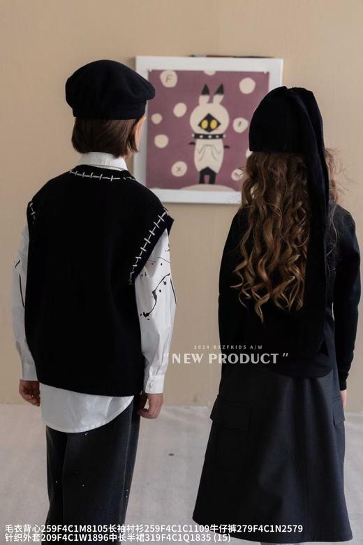 清货~实体店199元【小资范】超软超舒服1896黑色针织外套-喜出 商品图6