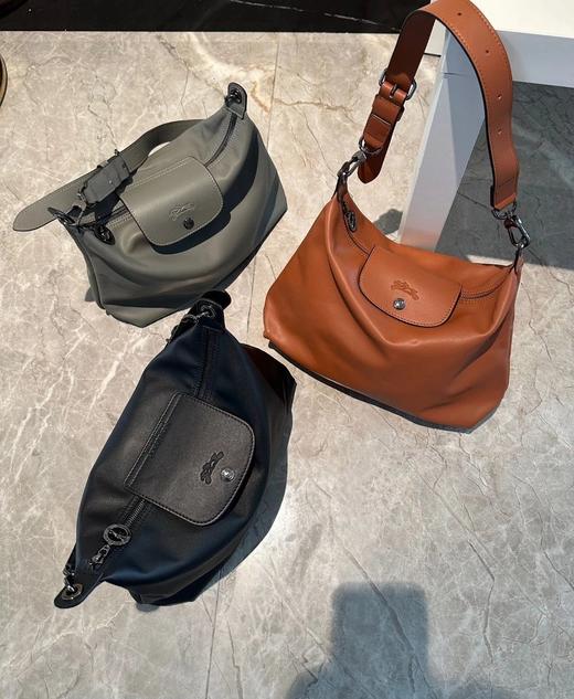 纯原珑骧牛皮百搭通勤腋下包单肩斜挎休闲女包邮差包大容量购物袋 商品图0