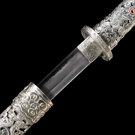 天玄刀 乌磁钢 唐横刀剑 龙泉沈广隆一体刀剑传统刀剑 未开刃 商品图3