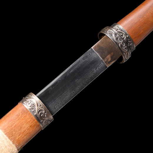 木兰唐刀 花纹钢 唐横刀剑 龙泉沈广隆一体刀剑传统刀剑 未开刃 商品图3