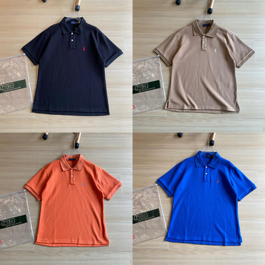 点此购买 拉夫劳伦十二色通勤商务休闲纯色小LOGO刺绣纯棉短袖polo衫 cp 311083 商品图2