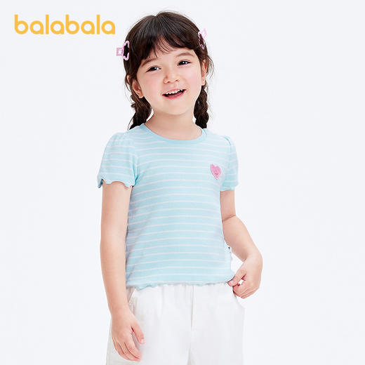 巴拉巴拉宝宝短袖t恤婴儿女童上衣2025新款夏装甜美时尚可爱清新 商品图1