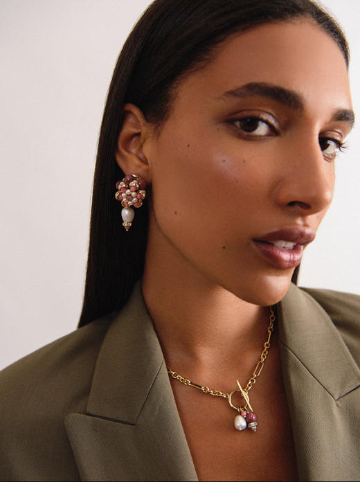 Chabaux GARDEN OF MORVI系列短项链 - 粉色 商品图0