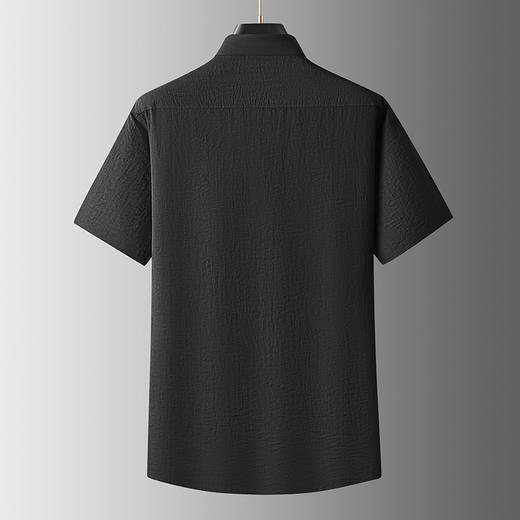 【亚麻】【DDA】大依优型大码短袖衬衫翻领衬衣商务休闲透气半袖夏季上衣男士 商品图2