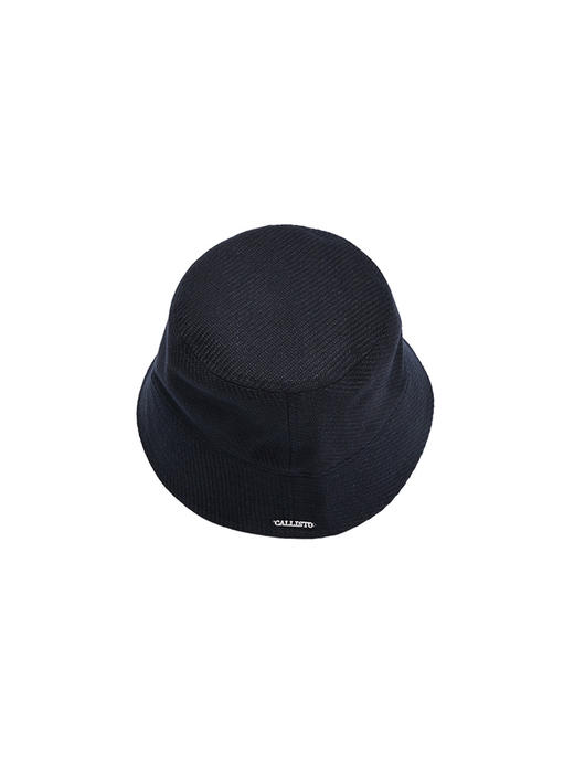 callisto藏青亚麻混纺帽子 商品图2