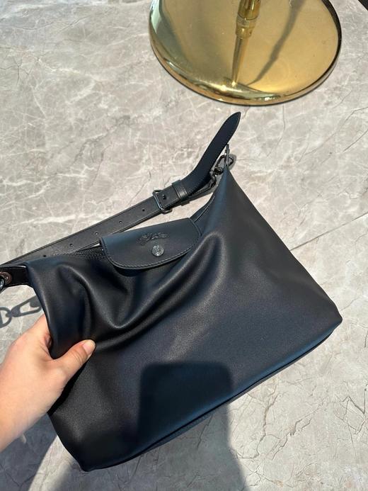 纯原珑骧牛皮百搭通勤腋下包单肩斜挎休闲女包邮差包大容量购物袋 商品图13