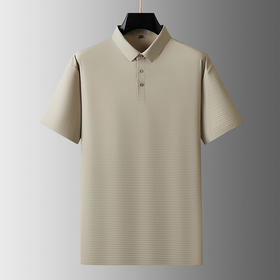 【冰丝】【DDA】大依优型大码短袖POLO衫弹力冰丝翻领商务休闲透气半袖夏季上衣