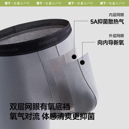 【25年新品】蕉下男士透气莫代尔内裤（3条装）VT620【拆封不支持退换货】 商品图3