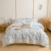 林夕-水洗全棉花卉绗缝床盖夏被五件套挚爱-250*250cm【CP】 商品缩略图1