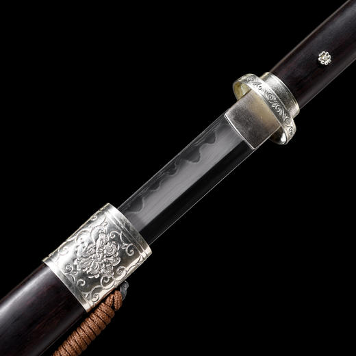 明月唐刀 汉唐刀剑 硬刀 龙泉沈广隆一体刀剑传统刀剑 未开刃 商品图3