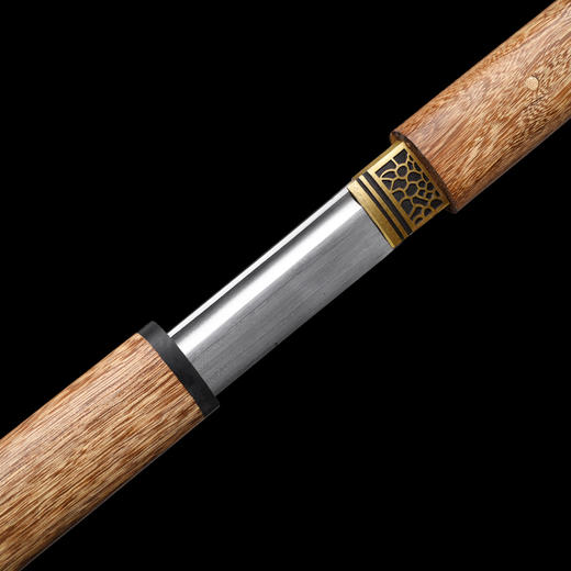 疾风唐刀 花纹钢 唐横刀剑 龙泉沈广隆一体刀剑传统刀剑 未开刃 商品图3