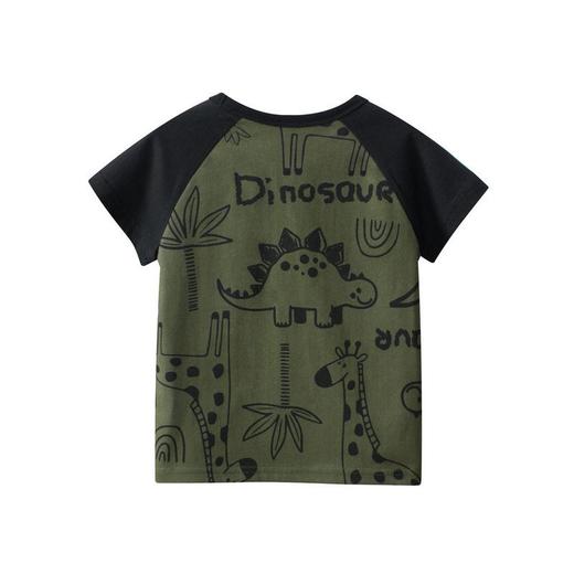 童装男童短袖夏季新款卡通恐T恤儿童插肩上衣    27kids-9A001 商品图2