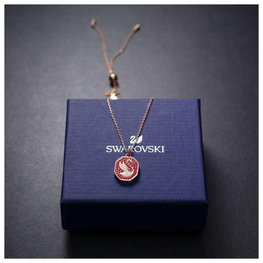 限量独家！Swarovski施华洛世奇中国红天鹅项链 商品图1
