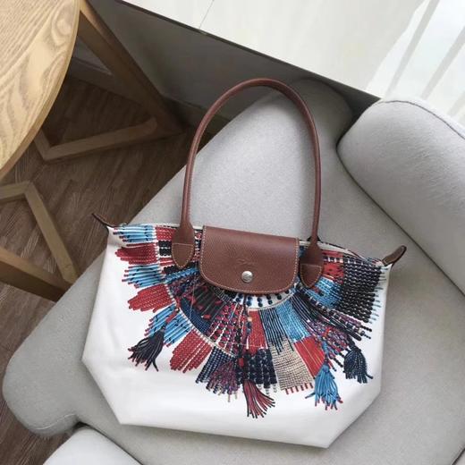 珑骧马赛系列新款缤纷色彩花纹图案手提单肩大容量中号大号托特包妈咪包 商品图12