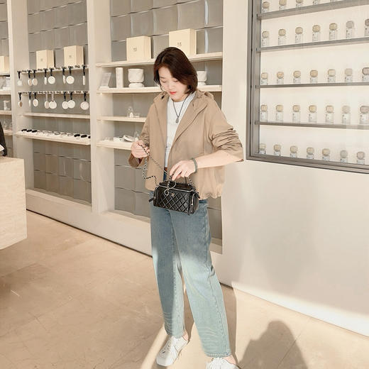 火桐hooton 露珠系列 丝羊毛精纺连帽短外套ZB7020 商品图3