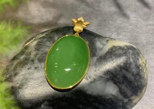 【御珠宫坊】金镶碧玉吊坠 商品图1