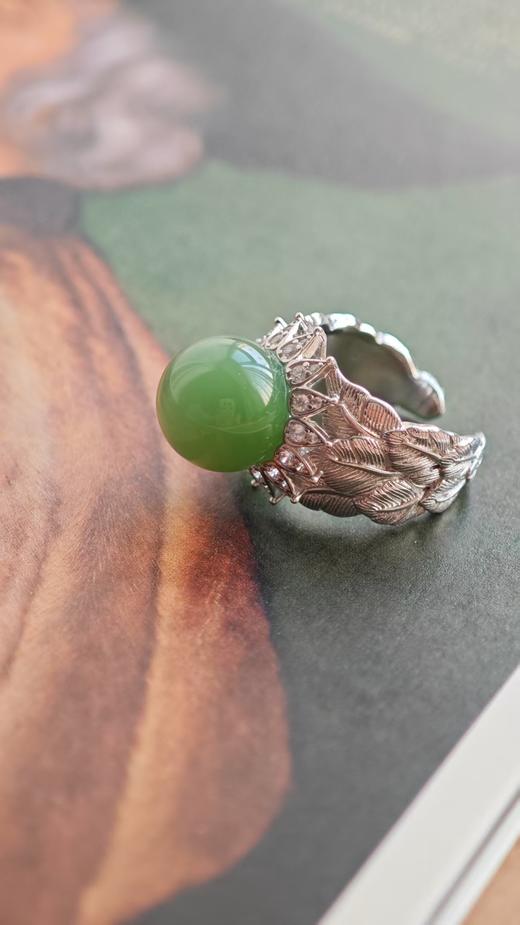 难哄集·和田和南红银戒指【嘉石597】 商品图2