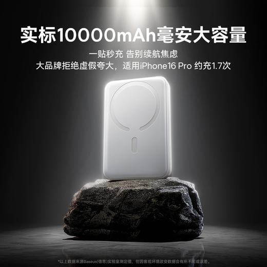 【国家3C认证】倍思 EnerFill FM11 磁吸迷你无线快充移动电源 10000mAh 22.5W 蜡笔小新联名版 商品图2