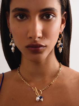 Chabaux GARDEN OF MORVI系列短项链 - 蓝色