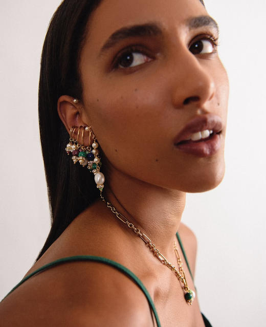 Chabaux GARDEN OF MORVI系列短项链 - 绿色/黑色 商品图1