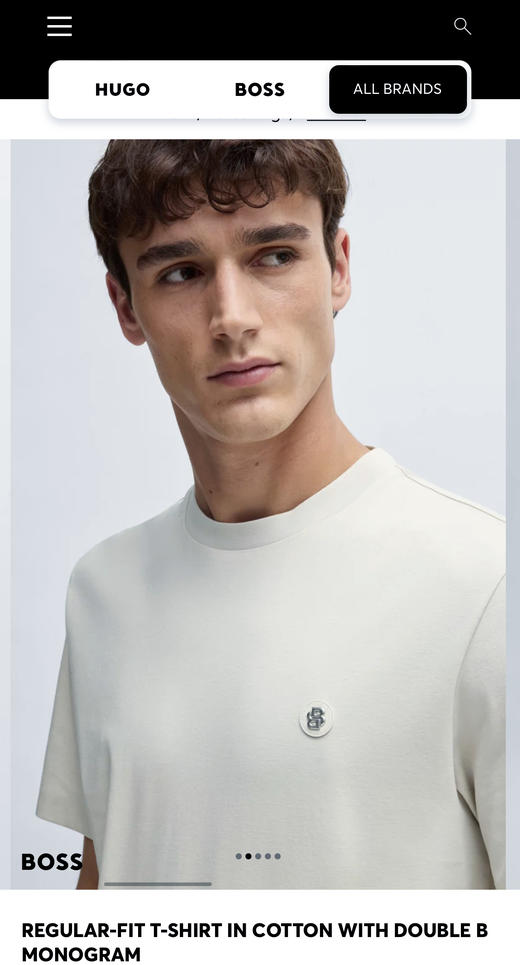 H.B 320g高密进口pima棉 圆领短袖T恤 TX394 商品图3