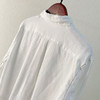 时尚经典2025早春长袖宽松版型翻领舒适透气亚麻衬衫上衣五色女款！ 商品缩略图3
