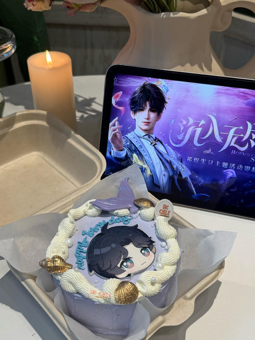 恋与深空/祁煜生日4寸便当盒蛋糕 商品图1