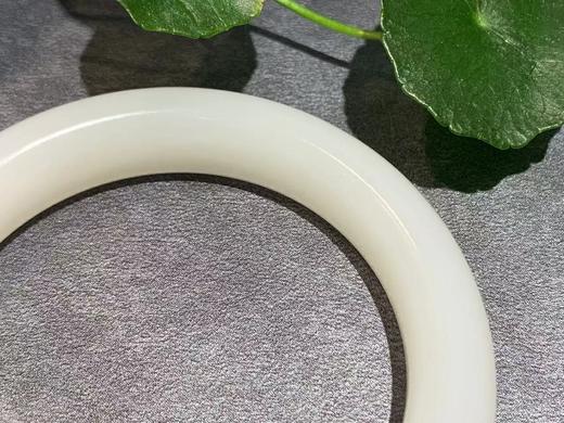 【御珠宫坊·传承系列】羊脂白玉手镯55mm 商品图1