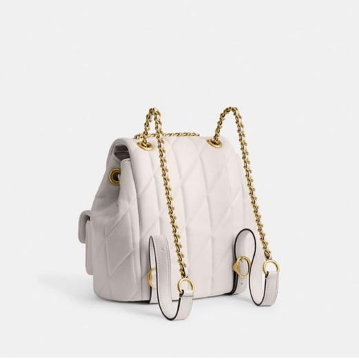 【品牌授权】【礼盒礼袋】COACH蔻驰女士菱格纹绗缝TABBY小香风奥莱双肩包 商品图5