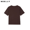 NEELLY纳俪商场同款春新款字母印花短袖T恤女全棉通勤修身上衣N25034T04616 商品缩略图0