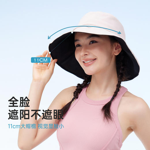 VVC防晒帽女25春夏新款工装渔夫帽户外出游大帽檐帽子骑车遮阳帽 商品图2
