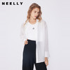NEELLY纳俪商场同款春新款纯色长袖衬衫醋酯纤维女简约舒适上衣N25034B04610 商品缩略图0