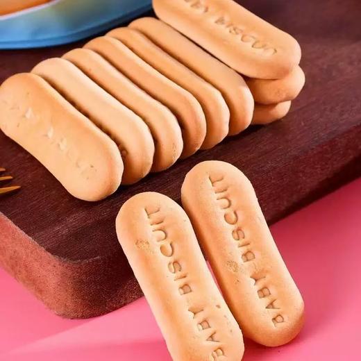 白俄罗斯巧力莲牌牛奶味/南瓜+苹果味儿童饼干120g 商品图4