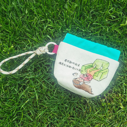 小林漫画 杜邦纸 拼接 把欢笑装进口袋的治愈系零钱袋/收纳包/耳机袋/ 商品图0