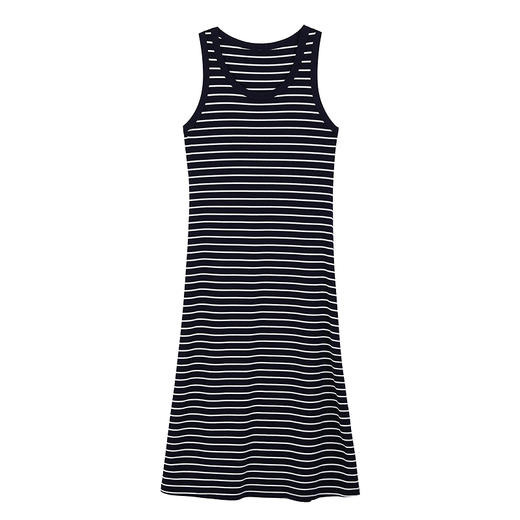 NEELLY纳俪商场同款春季新款松弛随性感条纹背心长裙女休闲A字裙N25032Y01152 商品图3