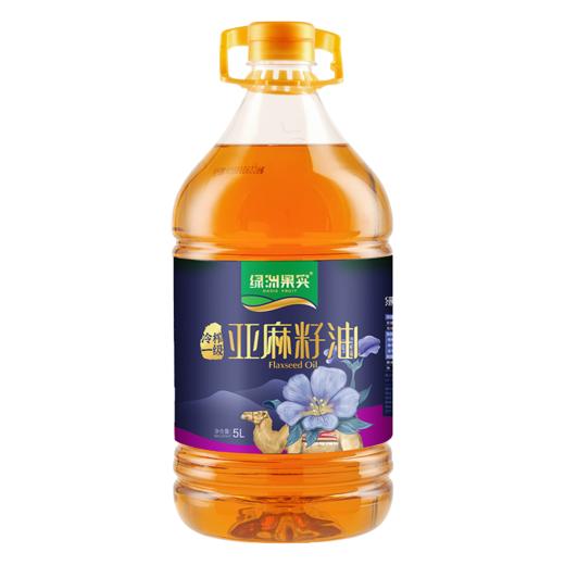 绿洲果实·冷榨一级亚麻籽油 5L  亚麻酸达52%  富含 Omega-3  商品图0