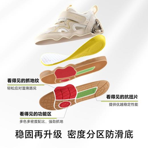 卡特兔学步鞋2025夏季新品宝宝鞋防滑耐磨网眼透气板鞋儿童凉鞋 商品图3