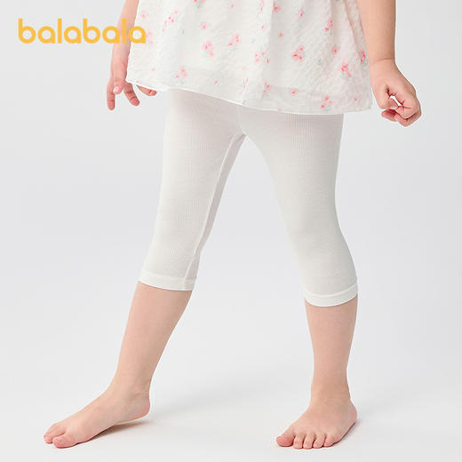 巴拉巴拉女童打底裤儿童裤子七分短裤小童宝宝吸湿透气抗菌亲肤 商品图2