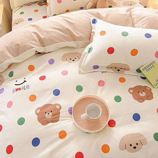 【品牌直发】加倍生活 全棉印花四件套  AB版设计 亲肤柔软 吸湿透气 四季通用 商品图12