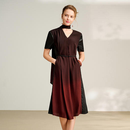 TANGY Collection/2025天意精品夏季新品中国风女士莨绸连衣裙 商品图1