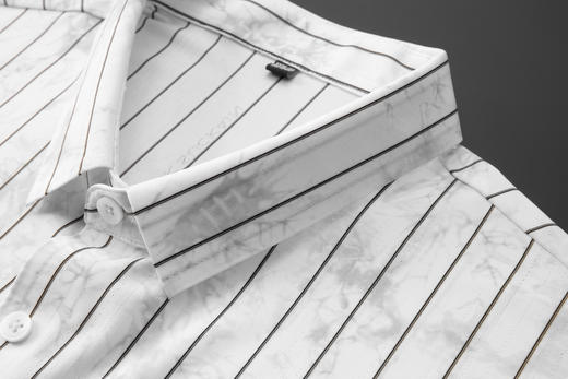 【DDA】大依优型大码条纹短袖衬衫翻领衬衣商务休闲透气半袖夏季上衣男士 商品图5