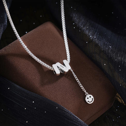 子佩集S925银【幸福笑脸】项链【XL-5130】纯银原创22502 商品图2