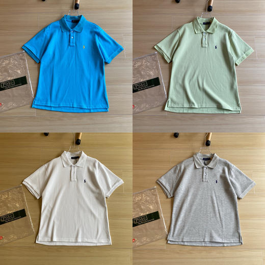 点此购买 拉夫劳伦十二色通勤商务休闲纯色小LOGO刺绣纯棉短袖polo衫 cp 311083 商品图3