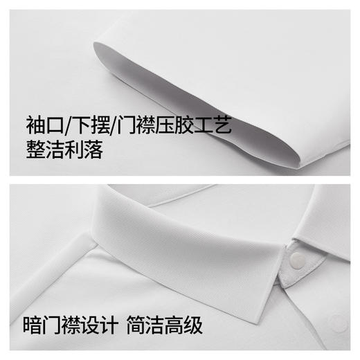 拇指白小T丝柔压胶短袖POLO衫无我系列 商品图4