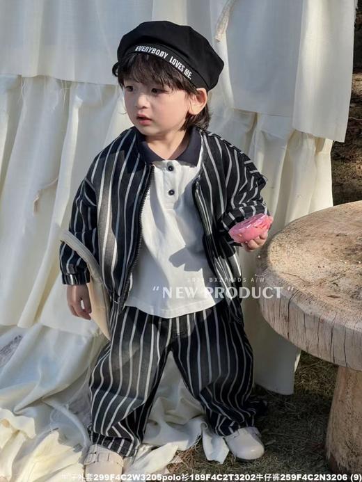 瑕疵【小资范】3202 100%棉藏青拼色POLO衫-喜出 商品图6