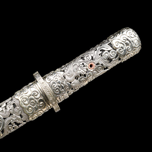 天玄刀 乌磁钢 唐横刀剑 龙泉沈广隆一体刀剑传统刀剑 未开刃 商品图4