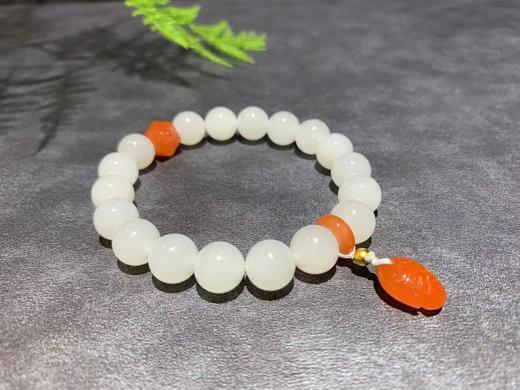 【御珠宫坊】羊脂白玉手串 商品图0
