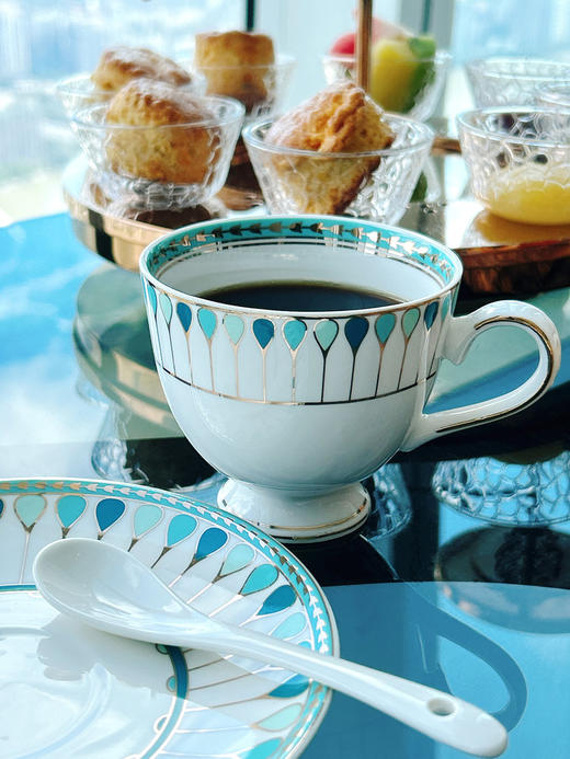 👑超高性价比【RoyalMore皇家摩尔英伦风尚咖啡杯碟套装】多道工序烧制，环保骨瓷，高温釉彩+手工描金，高定顶奢品质❗️分分钟Get皇室下午茶~ 商品图6