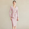 IWY/气质粉色职业装女神范正装套装女高端前台主持人工作服西装套裙CS2226 商品缩略图0