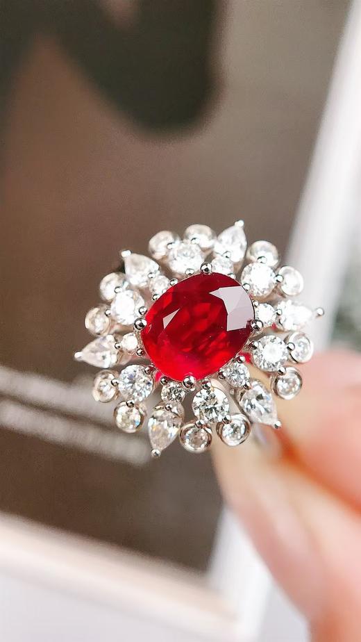 1.52ct刻面红宝石戒指 商品图1